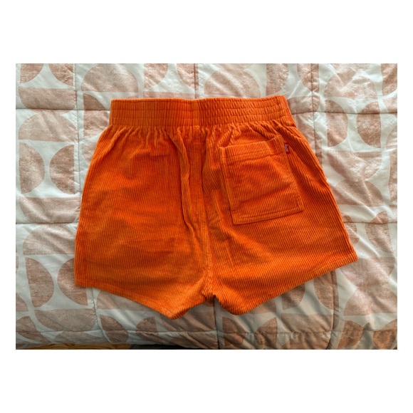Hammies Women's Orange Corduroy Shorts - Picture 2 of 4